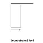 LABE T3 TRENTO C2 Jednokolejnice s krycím čelem pro záclony nebo závěsy